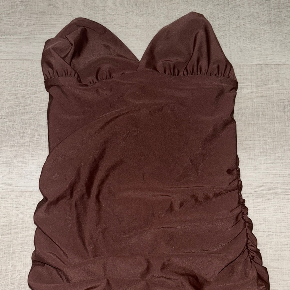 TigerMist Amber Mini Dress in Chocolate